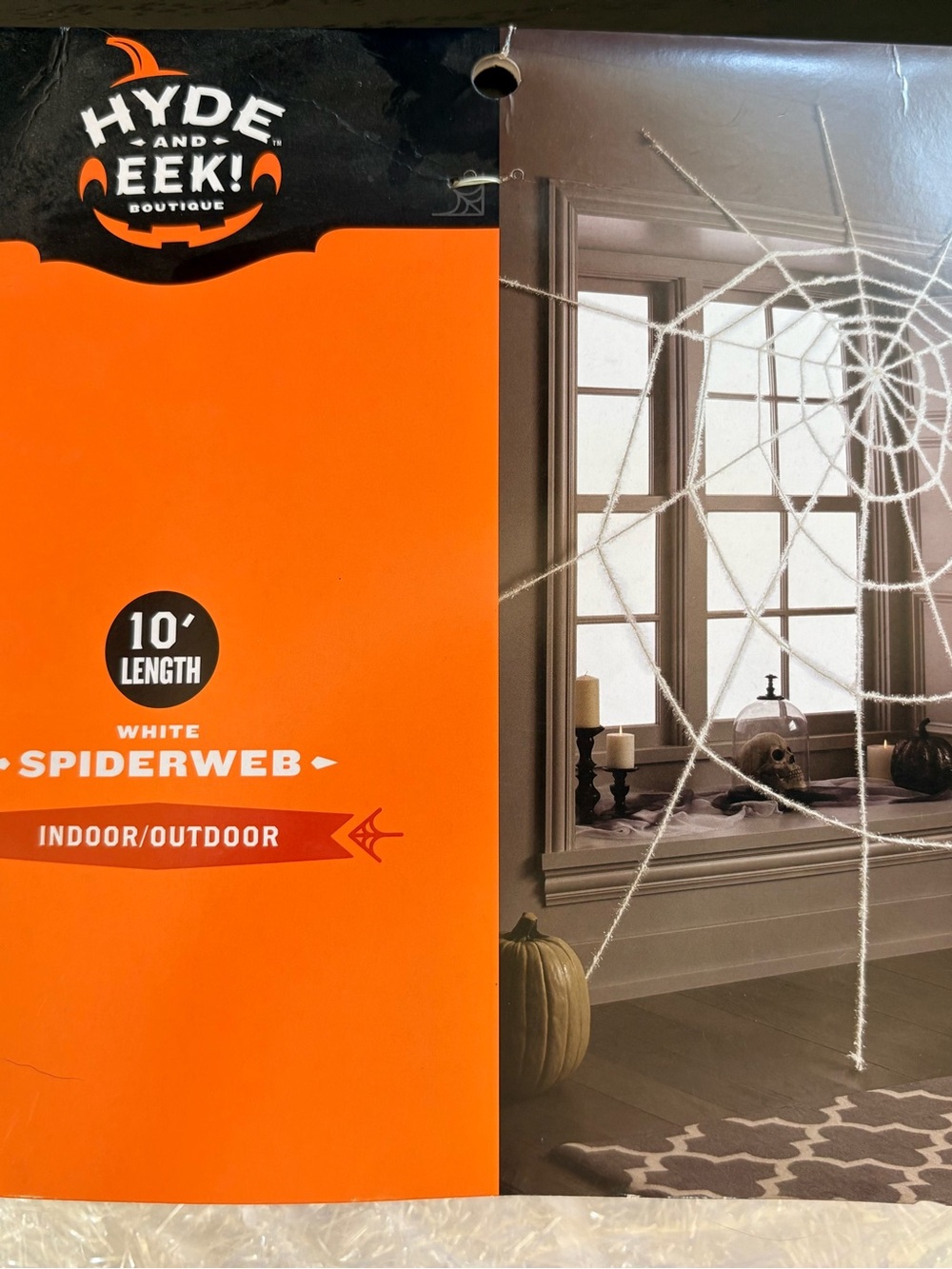 White Spiderweb Halloween Decor - 10' Indoor/Outdoor 2021 Hyde and Eek! Boutique